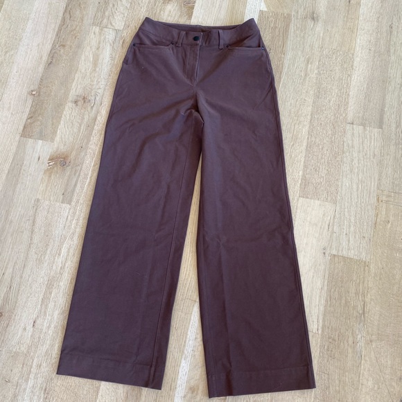 LULULEMON CITY SLEEK 5 POCKET HIGH-RISE WIDE LEG FULL-LENGTH PANTS - Picture 1 of 5
